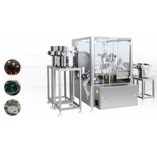 Machine de remplissage de tube et de plafonnement du tube de réactif DTNX-80T